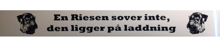 Bildekal En Riesen sover inte....+ Riesenbild