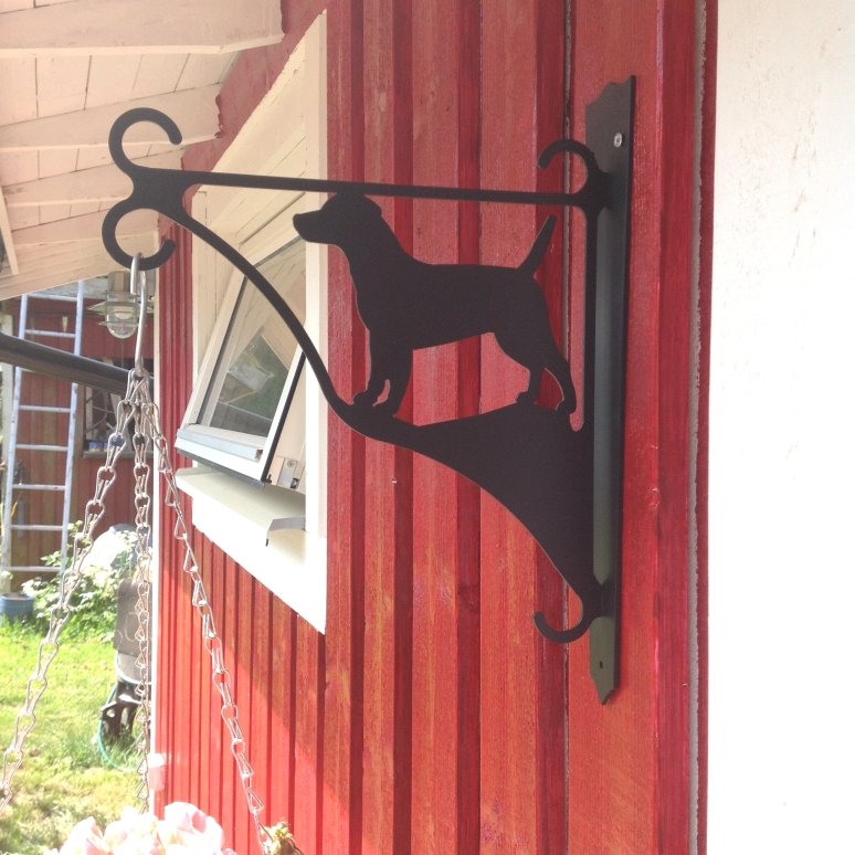 Ampelhållare/blomkrukehängare Jack Russel