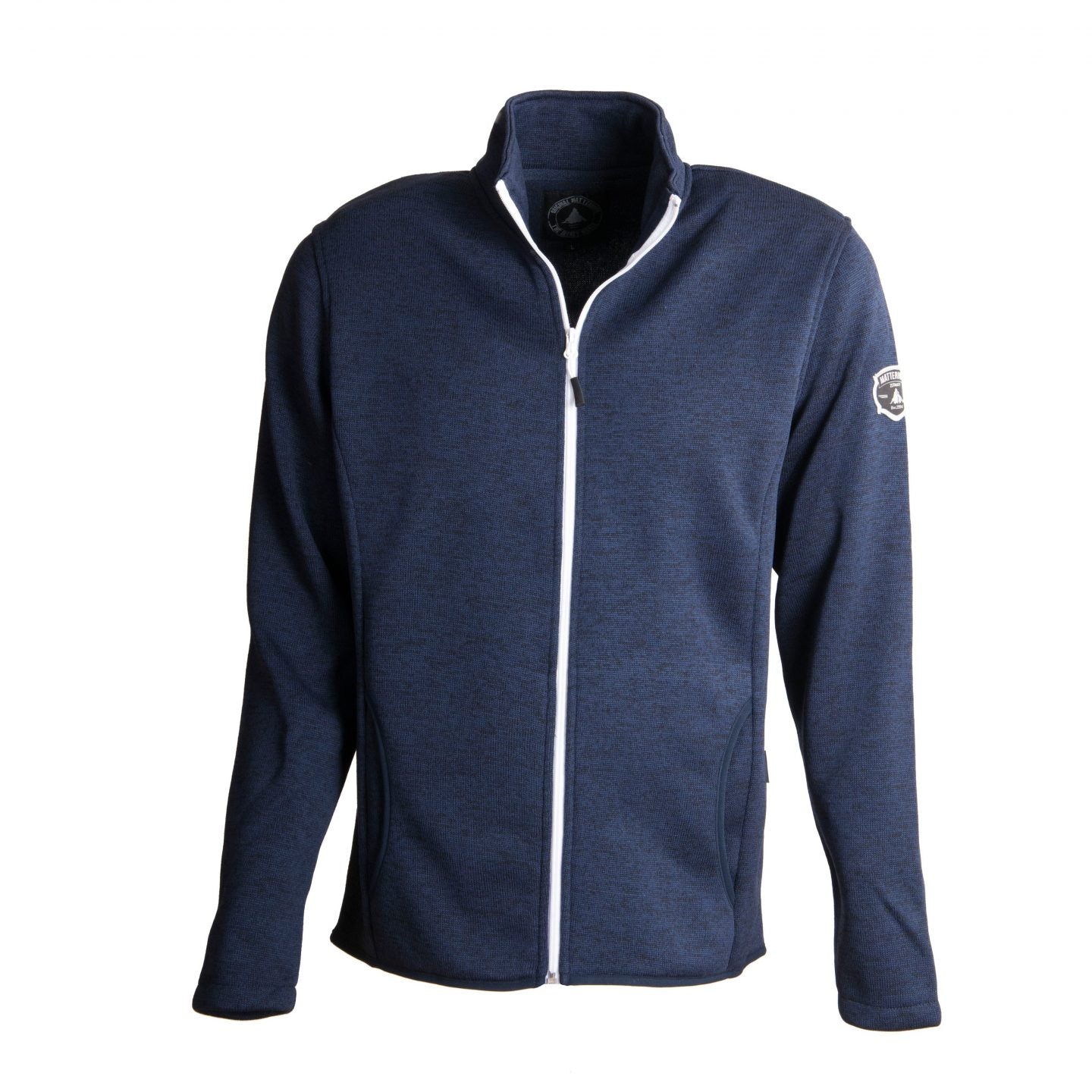 Stickad fleece Jacka Herr