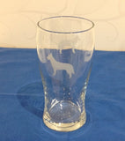 2-st Ölglas med bild på båda sidor
