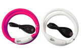 Blinkhalsband med LED till hund 25-40 cm