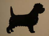 2-st  Rödvinsglas med blästrade hund motiv