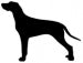 2-st  Rödvinsglas med blästrade hund motiv