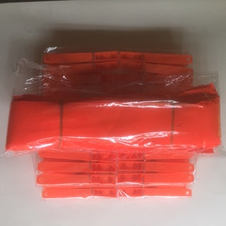 48 st gula eller orange snitslar med spårnypa