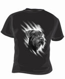 Sport T-shirt med Riesenschnauzer fotomotiv