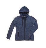 Stedman stickad fleece jacka med dragkedjefickor Dam modell