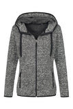 Stedman stickad fleece jacka med dragkedjefickor Dam modell