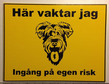 Load image into Gallery viewer, Skylt Varning för hundar