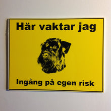Load image into Gallery viewer, Skylt Varning för hundar