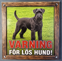 Laden Sie das Bild in den Galerie-Viewer, Skylt  Varning för lös hund