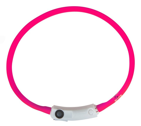 Blinkhalsband med LED till hund 25-40 cm