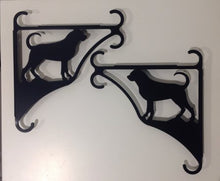 Load image into Gallery viewer, Hyllkonsoll med hundmotiv. Levereras parvis