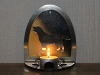 Load image into Gallery viewer, Labrador Värmeljushållare i metall