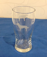 2-st Ölglas med bild på båda sidor