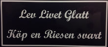 Load image into Gallery viewer, Dekal Riesen svart