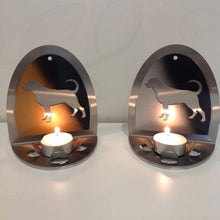 Load image into Gallery viewer, Rottweiler Värmeljushållare i metall