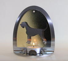 Load image into Gallery viewer, Riesenschnauzer Värmeljushållare i metall