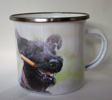Indlæs billede til gallerivisning Porslinsmuggar med motiv Hundmotiv