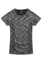 Load image into Gallery viewer, T-shirt gråmelerad Crew neck  för damer