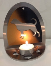 Load image into Gallery viewer, Rottweiler Värmeljushållare i metall